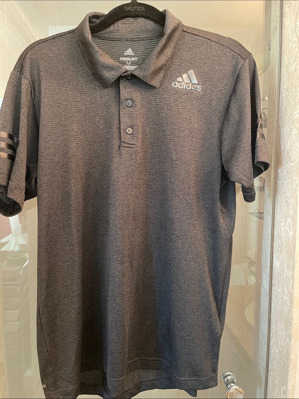 Adidas Boys  Dark Gray Heather Polo Shirt